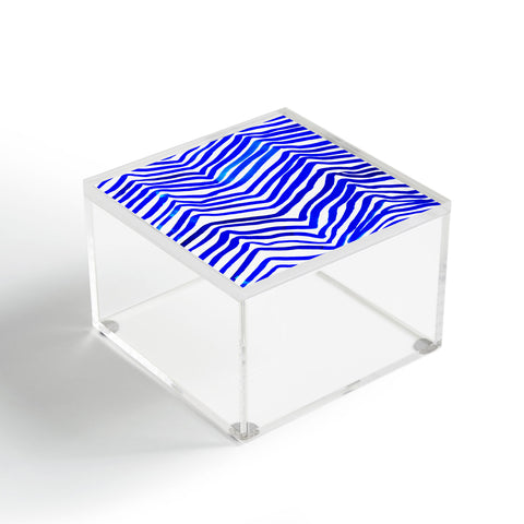 Rebecca Allen A Zebra In Crete Acrylic Box