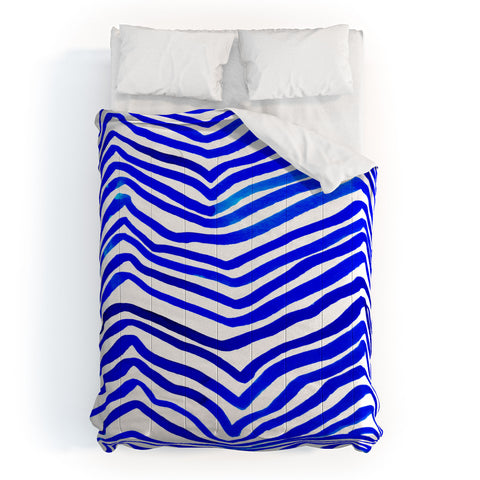 Rebecca Allen A Zebra In Crete Comforter