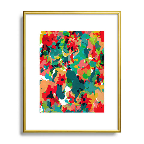 Rebecca Allen All For Flowers Metal Framed Art Print