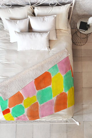 Rebecca Allen April In Paris Fleece Throw Blanket