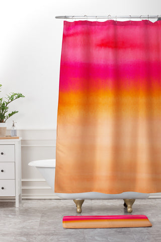 Rebecca Allen Blooming Wake Shower Curtain And Mat