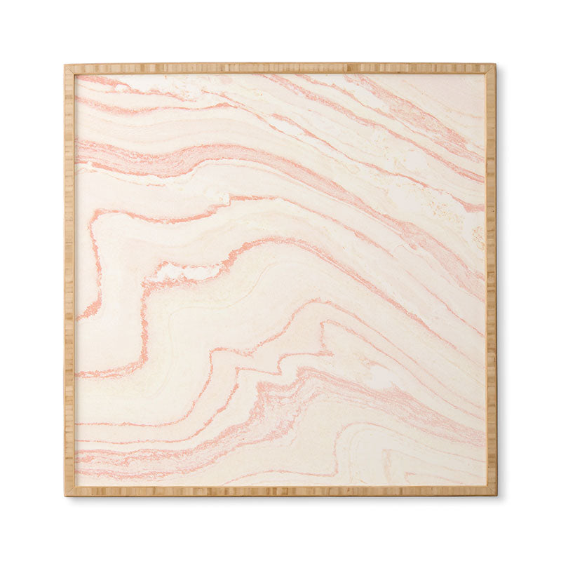 Blush Marble Framed Wall Art Rebecca Allen
