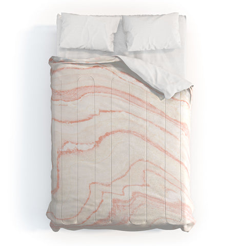 Rebecca Allen Blush Marble Comforter
