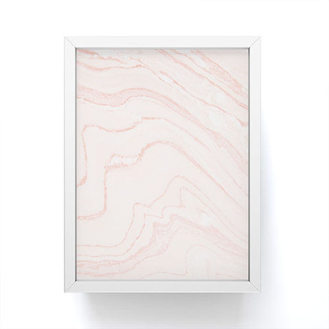 Rebecca Allen Blush Marble Framed Mini Art Print