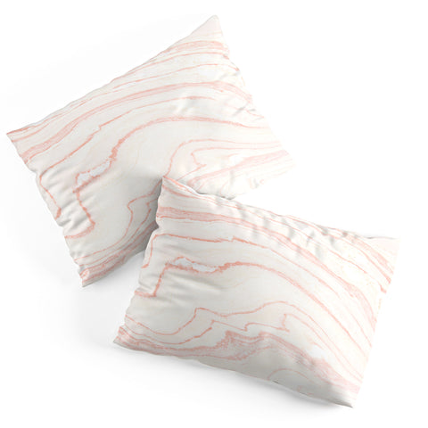 Rebecca Allen Blush Marble Pillow Shams