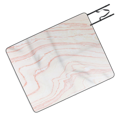 Rebecca Allen Blush Marble Picnic Blanket