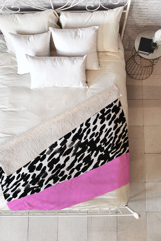 Rebecca Allen Bossa Nova Fleece Throw Blanket