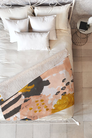 Rebecca Allen Breakfast With Grace Kelly Fleece Throw Blanket