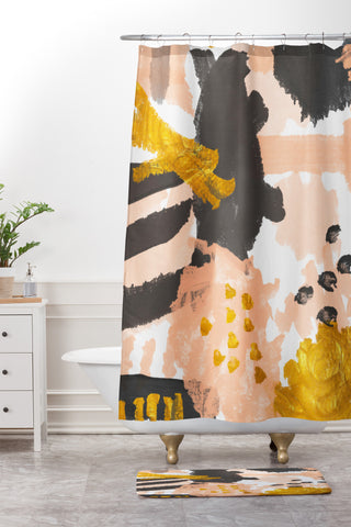 Rebecca Allen Breakfast With Grace Kelly Shower Curtain And Mat