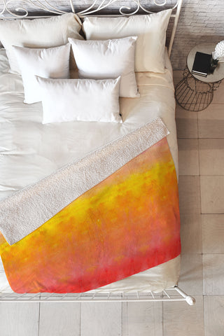 Rebecca Allen Brightly Boldly Brilliantly Fleece Throw Blanket