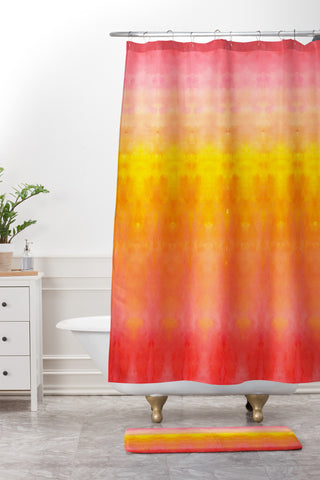 Rebecca Allen Brightly Boldly Brilliantly Shower Curtain And Mat