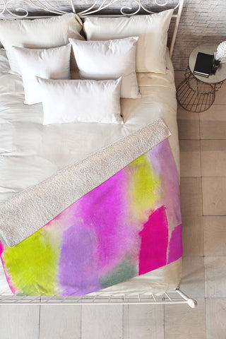 Rebecca Allen Budding Fleece Throw Blanket