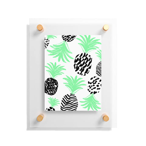 Rebecca Allen Classy Pineapples Floating Acrylic Print