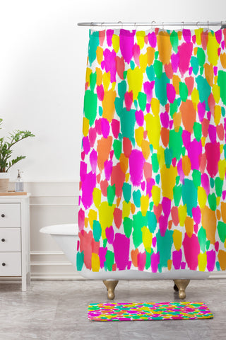 Rebecca Allen Color Field Shower Curtain And Mat