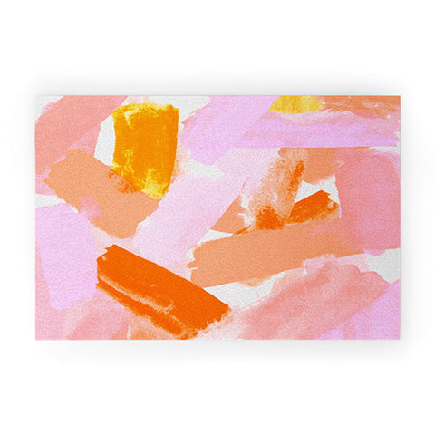 Rebecca Allen Covered in Blush Welcome Mat