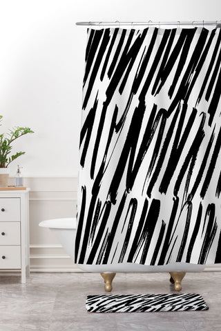 Rebecca Allen Covered Shower Curtain And Mat