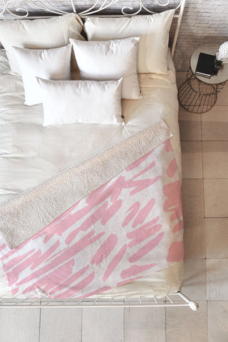 Rebecca Allen Dances No 1 Fleece Throw Blanket