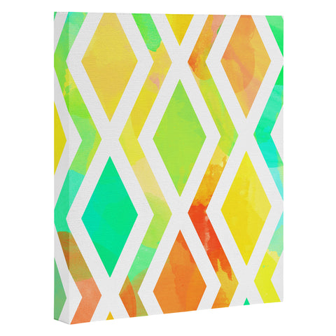 Rebecca Allen Delighted Art Canvas