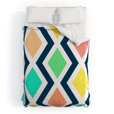 Rebecca Allen Delighted II Duvet Cover