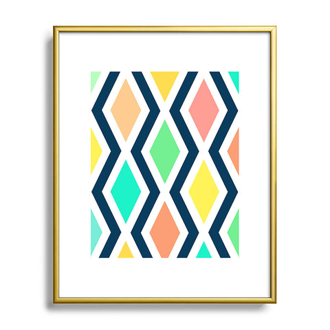 Rebecca Allen Delighted II Metal Framed Art Print