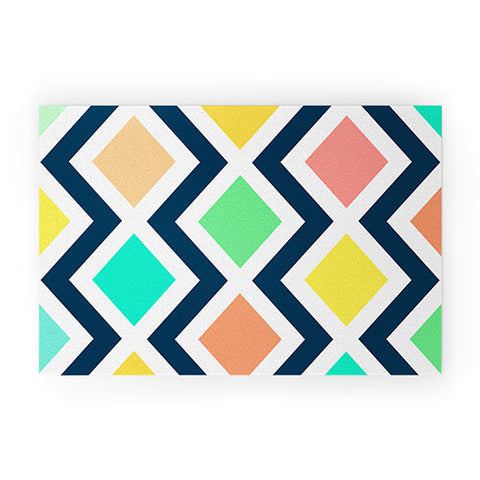 Rebecca Allen Delighted II Welcome Mat