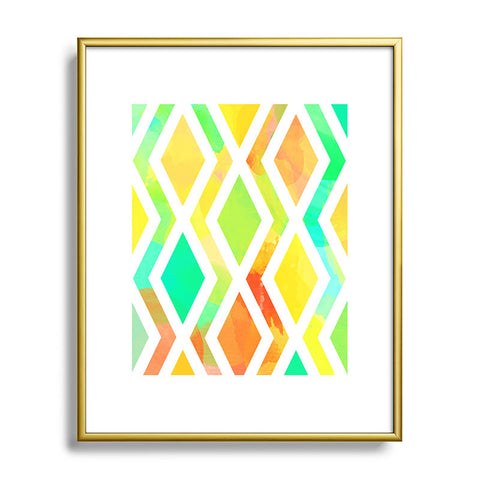 Rebecca Allen Delighted Metal Framed Art Print