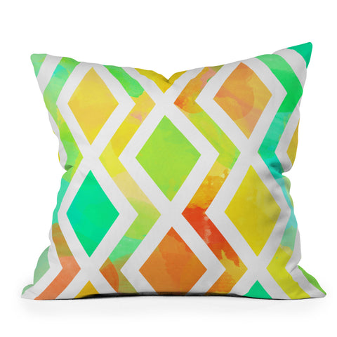 Rebecca Allen Delighted Throw Pillow