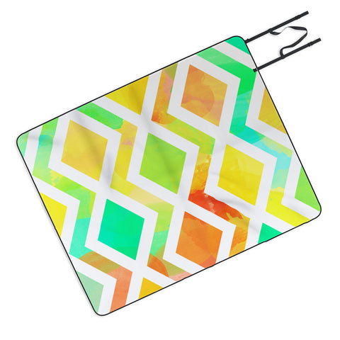 Rebecca Allen Delighted Picnic Blanket