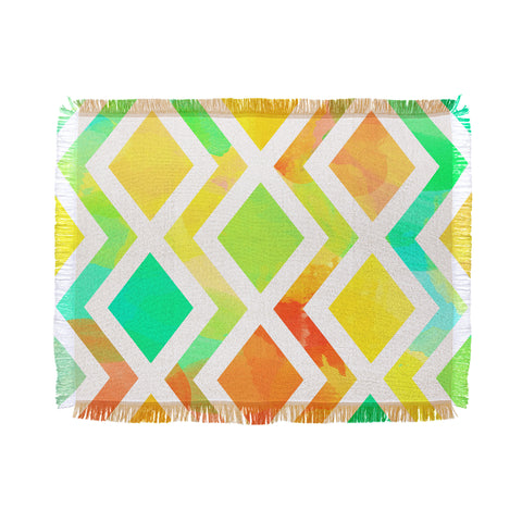 Rebecca Allen Delighted Throw Blanket