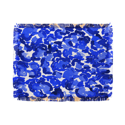 Rebecca Allen Dressed In Hue Throw Blanket