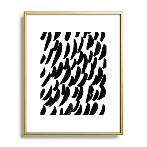 Rebecca Allen Elephant Rain Metal Framed Art Print