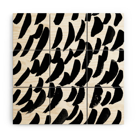 Rebecca Allen Elephant Rain Wood Wall Mural