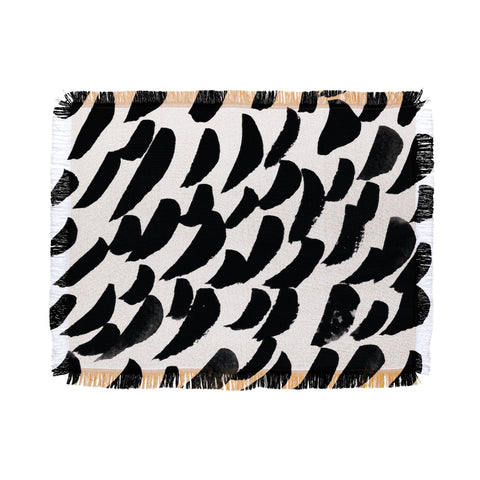 Rebecca Allen Elephant Rain Throw Blanket