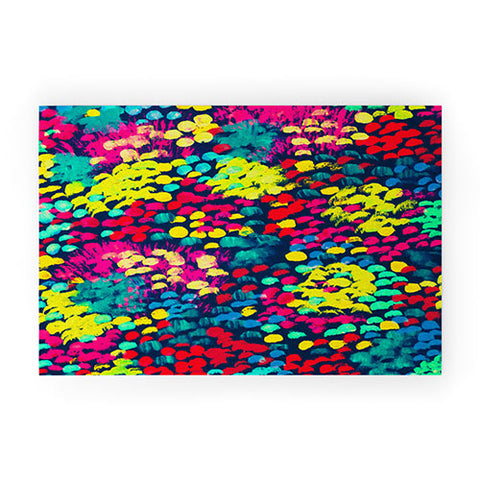 Rebecca Allen Firework Garden Welcome Mat