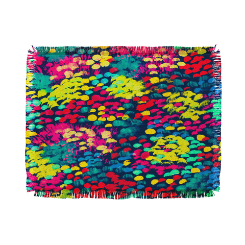 Rebecca Allen Firework Garden Throw Blanket