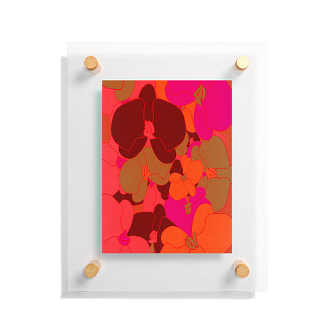 Rebecca Allen Flower Fall Floating Acrylic Print