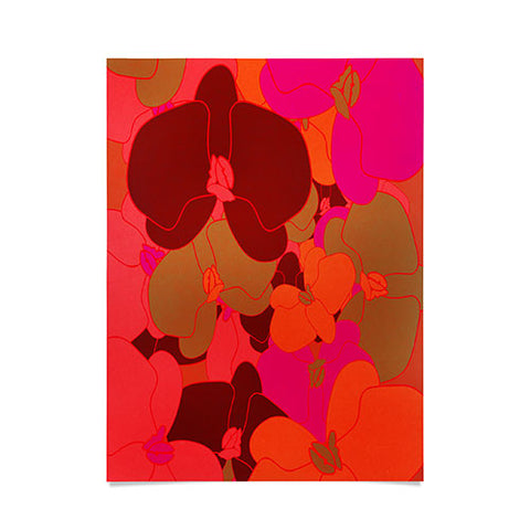 Rebecca Allen Flower Fall Poster