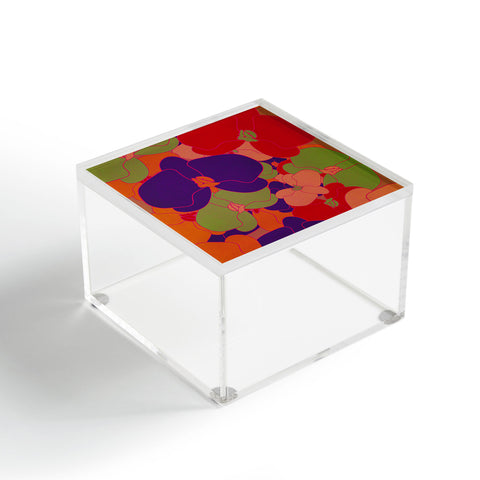 Rebecca Allen Flower Fall Retro Acrylic Box