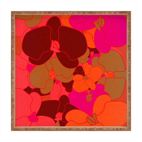 Rebecca Allen Flower Fall Square Tray