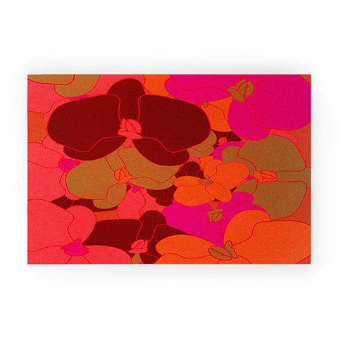 Rebecca Allen Flower Fall Welcome Mat