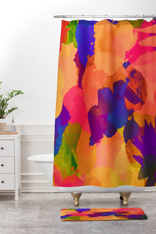 Rebecca Allen Forgiven Much Shower Curtain And Mat