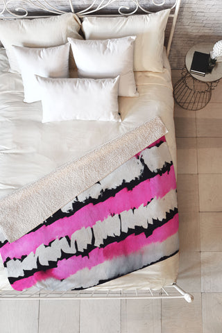 Rebecca Allen Glamour Spill Fleece Throw Blanket