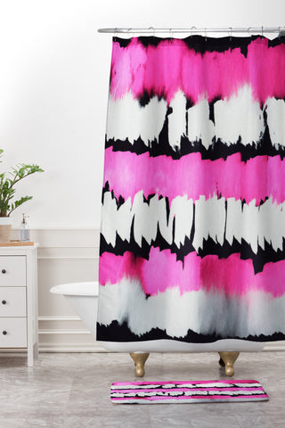 Rebecca Allen Glamour Spill Shower Curtain And Mat