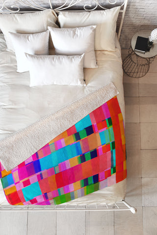 Rebecca Allen Grafted In Fleece Throw Blanket