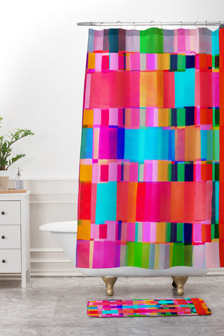 Rebecca Allen Grafted In Shower Curtain And Mat