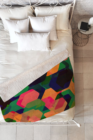 Rebecca Allen In The Land Of A Thousand Suns Fleece Throw Blanket