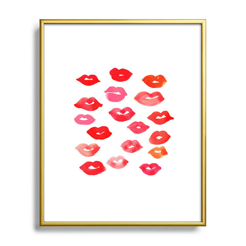 Rebecca Allen Le Baiser Metal Framed Art Print