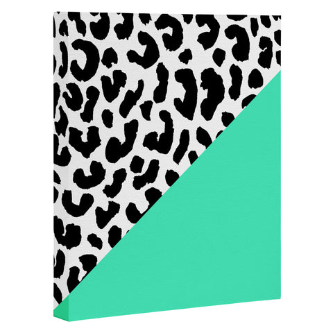 Rebecca Allen Leopard And Mint Art Canvas