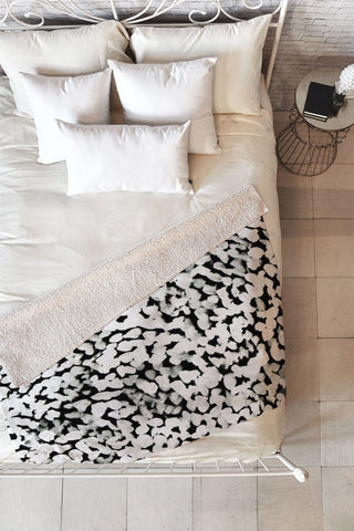 Rebecca Allen Like Snow Fleece Throw Blanket
