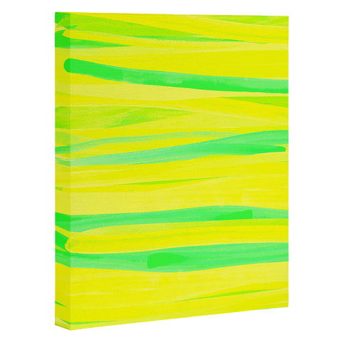 Rebecca Allen Lime Strokes Art Canvas
